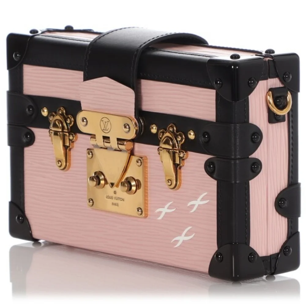 Authenticated LV LOUIS VUITTON Epi Petite Malle TRUNK Rose Ballerine BABY PINK - Picture 9 of 16